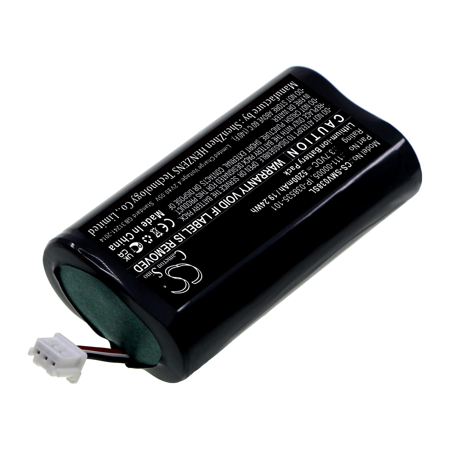 Ejjinenbby (5200Mah/3.7V) Ip 038535 101 Battery Replacement For Roam 111 00005 Battery